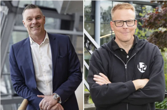 Two men, business attire