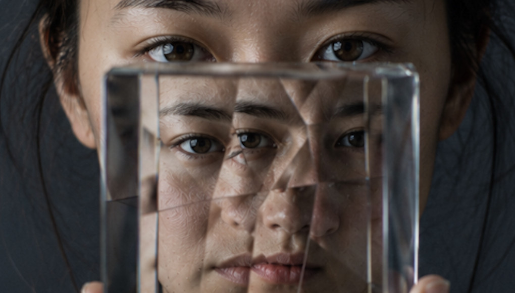 Picture illustrates fragmented identity. 
