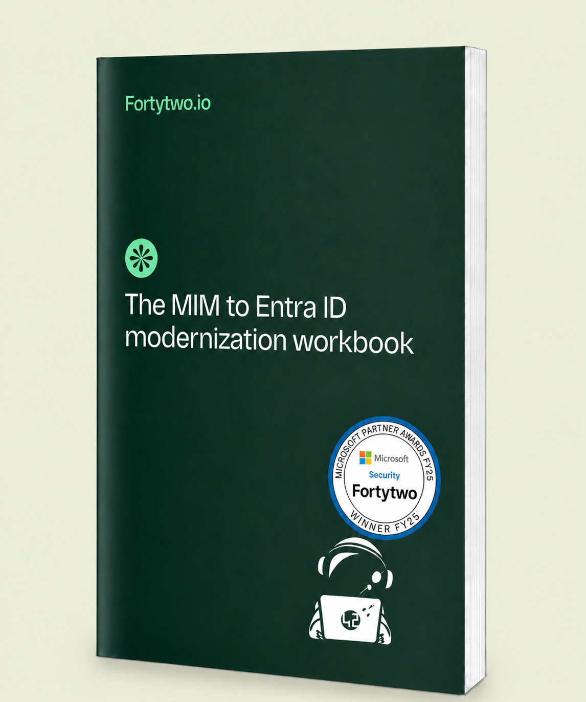 hardcover green background MIM to Entra ID modernization workbook picture
