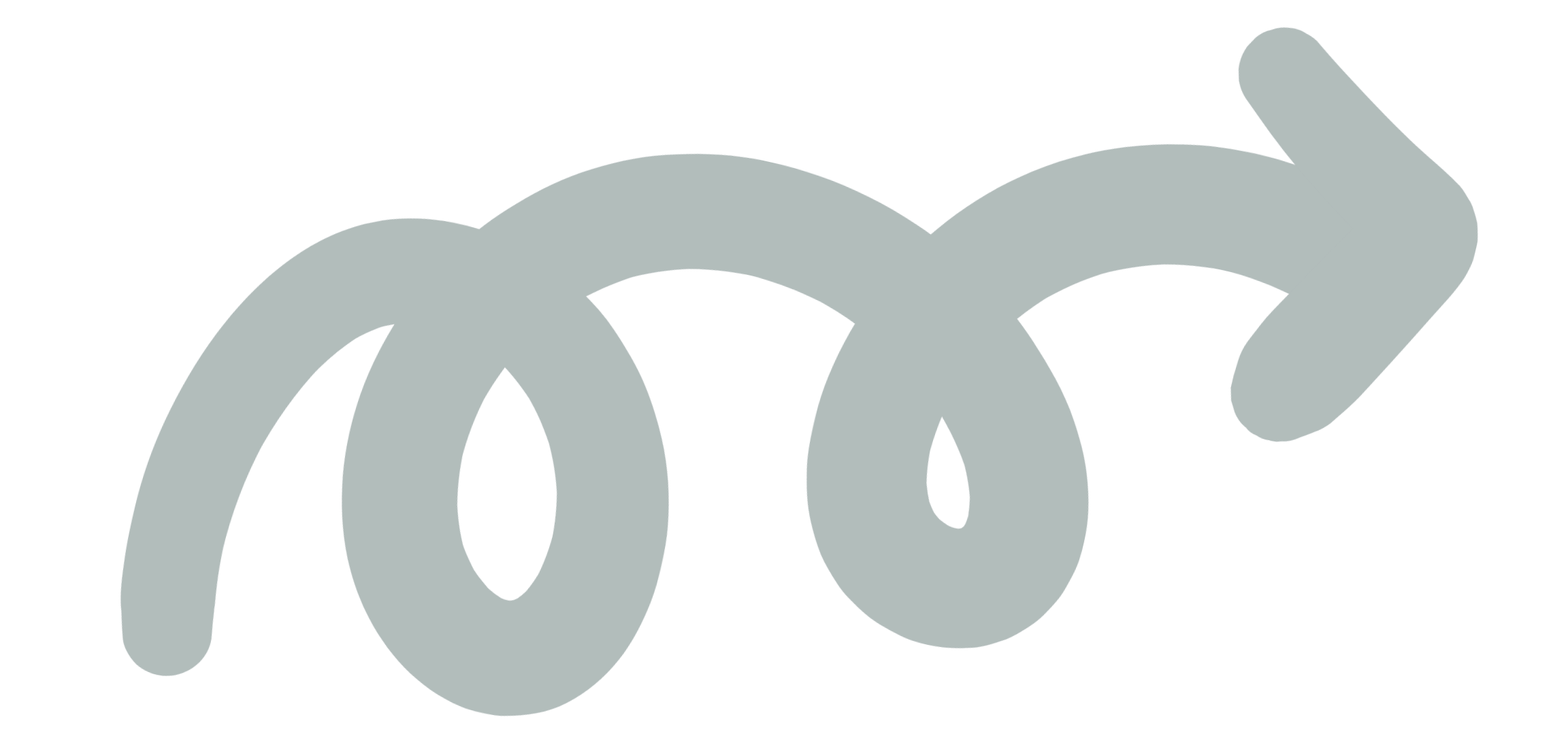 Swirling arrow pointing right