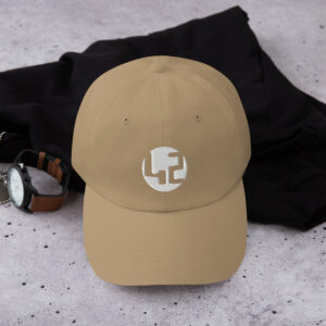 Tan cap with logo