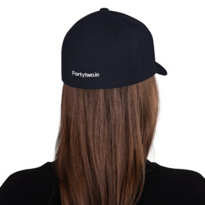 Back of dark blue cap