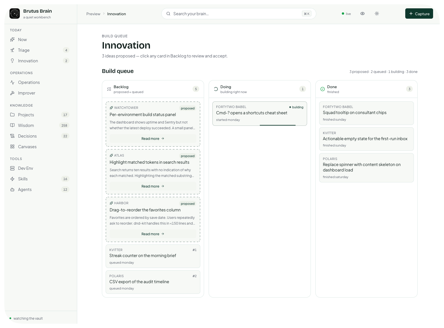 portal innovation Scheduler