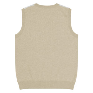 Beige knit sweater vest