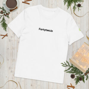 White t-shirt with logo
