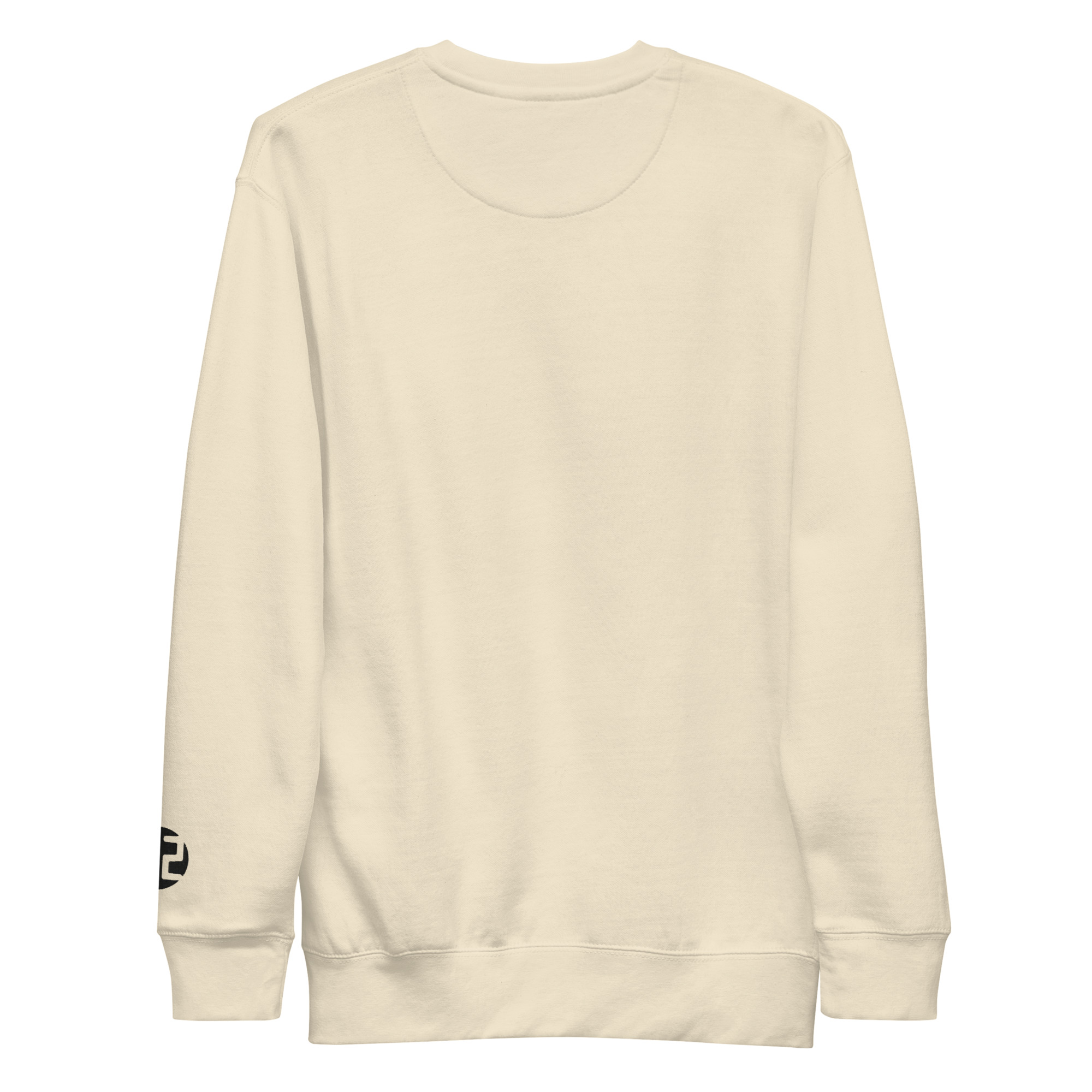 unisex premium sweatshirt Cream colored sweatshirt with logo.