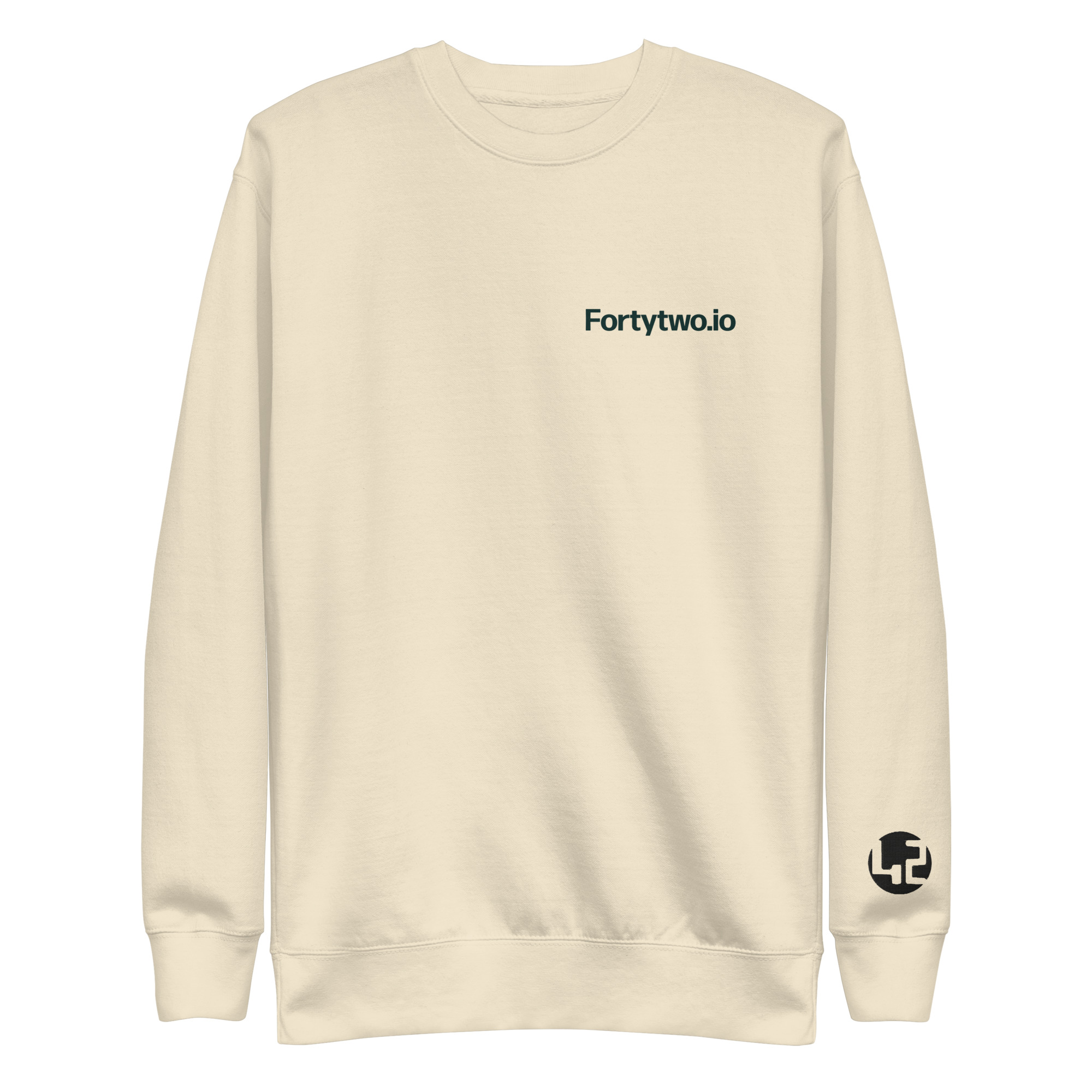 unisex premium sweatshirt Cream sweatshirt with text