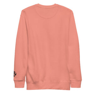 Peach crewneck sweatshirt with logo
