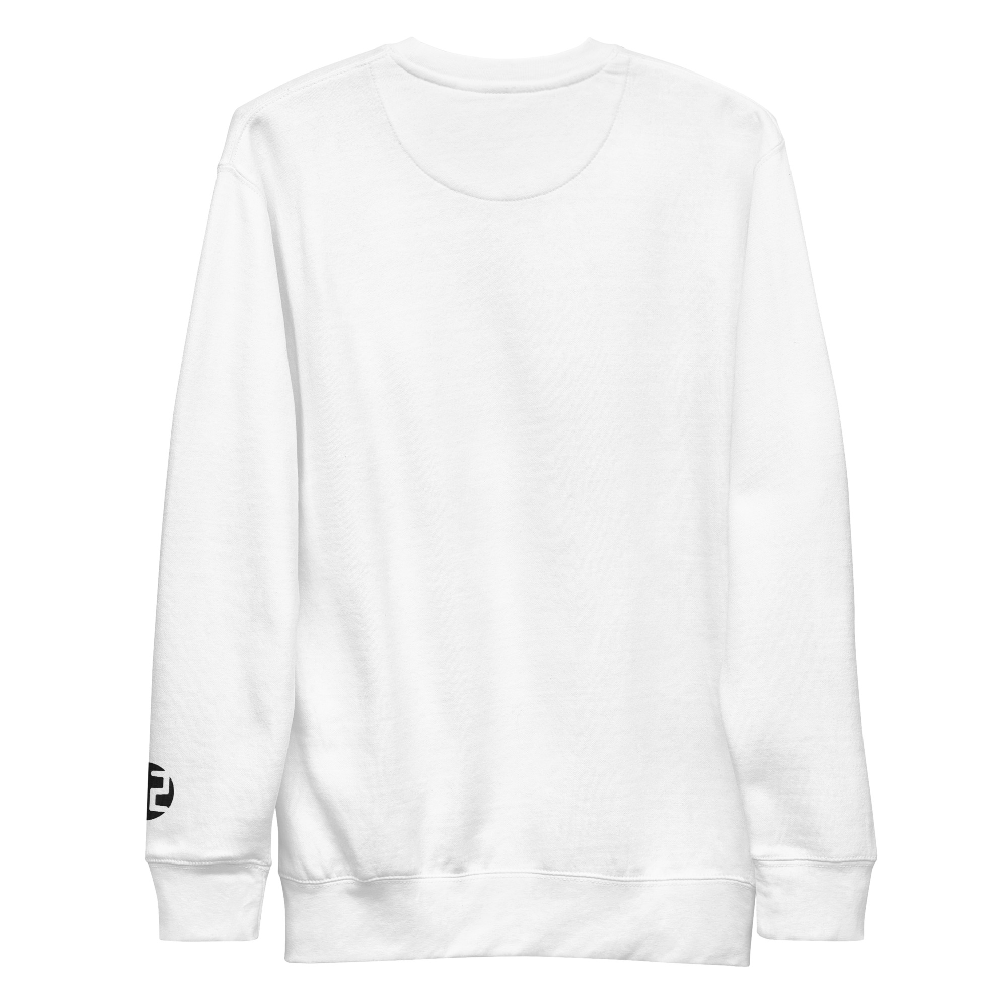 unisex premium sweatshirt White sweatshirt with logo.